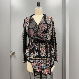 Johnny Was Loistin Wrap w/ tie back Jacket